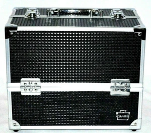 Caboodles Makeup Box Train Case Organizer Cosmetic Pageant Travel Case Black  - Picture 1 of 7