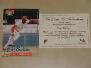 1994 Nabisco All Star Legends Autograph Auto Bob Gibson