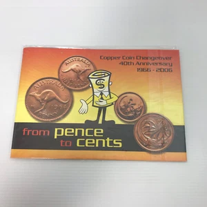 1966 Sherwood Copper Coin Changeover from Pence to Cents - 40th Anniversary - Picture 1 of 2