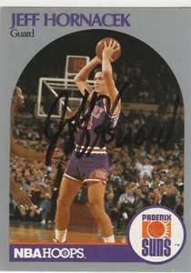Jeff Hornacek signed 1990-91 Hoops Karte Phoenix Suns Autogramm - Bild 1 von 1