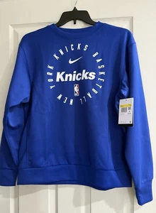 Nike New York Knicks Spotlight Crewneck Size Small Men’s NWT - Picture 1 of 5