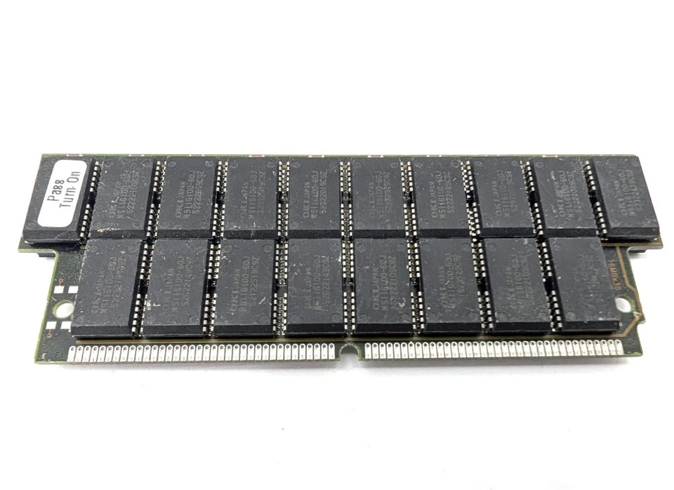 64MB OKI M5116100-60J PS/2 FPM SIMM RAM 16Mx36 72Pin Double Sided FastPage 60NS - Image 1 of 1