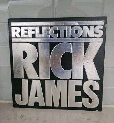 Rick James LP Reflections (1984) Motown 6095GL in w/poster VG+.  Foto 1 de 4