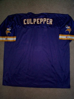 Camiseta deportiva vintage de los Minnesota Vikings DAUNTE CULPEPPER NFL adulto HOMBRE/HOMBRE (3XL-XXXL Foto 1 de 2