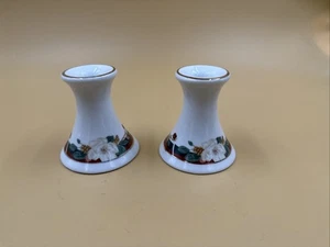 2 Tienshan Fine China Candle Holders In The Magnolia Pattern, China - Picture 1 of 7