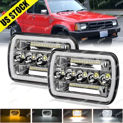 Nuevo par de faros LED 5x7 7X6" pulgadas haz alto/bajo aptos para Mazda B2000 B2200 B2600 Foto 1 de 4