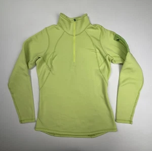 Arc'teryx Polartec Quarter 1/4 Zip Green Pullover Sweatshirt Women's L - Picture 1 of 15