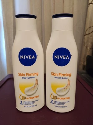 2PK NIVEA Loción Corporal Reafirmante de Piel Hidratación Transparente con Q10 y Creatina 8.4 OZ Foto 1 de 4