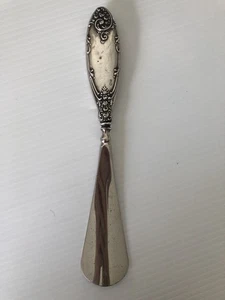 Antique Victorian Birmingham Silver Shoe Horn Markings English Make HBRS - Bild 1 von 16