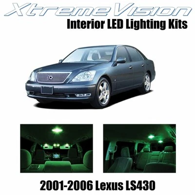 LED interior XtremeVision para Lexus LS430 2001-2006 (9 PIEZAS) verde Foto 1 de 4