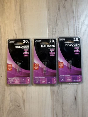 Feit Eléctrico 20 Vatios G4, Bombilla Transparente 12 Voltios LOTE de 3 Bombillas Foto 1 de 2