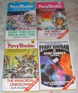Perry Rhodan Lot of 4 Paperbacks - #9, 12, 13, 16 by Various Authors - Picture 1 of 1