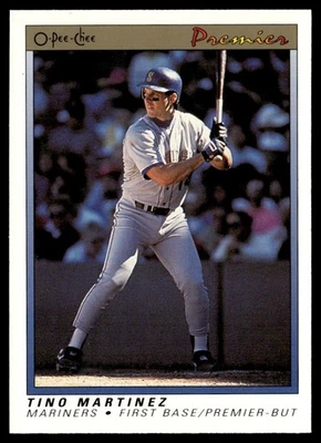 1991 O-Pee-Chee Premier Tino Martinez Seattle Mariners #76 - Image 1 of 2