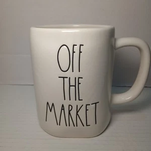Rae Dunn Coffee Mug By Magenta ,"Off The Market" Wedding Gift Bridal Gift Mug - Picture 1 of 5