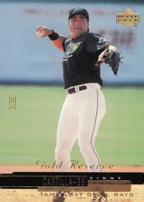2000 Upper Deck Gold Reserve #28 Vinny Castilla Tampa Bay Devil Rays  - Image 1 of 2