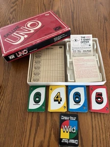 Vtg UNO Deluxe Card Game 1978 Retro 70s Score Card Instruction Complete Pamphlet - Picture 1 of 8