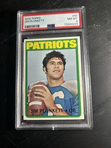 1972 Topps #65 Jim Plunkett RC PSA 8 New England Patriots - Imagen 1 de 2