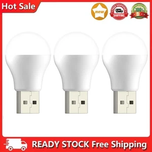 Luce Notturna LED 6500K Mini USB Spina Lampada per Interruzione di Alimentazione Emergenza (3Pz Bianco) - Foto 1 di 10