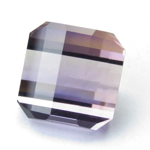 Precioso ametrino natural 12,92 quilates 12,4 x 10 mm corte mágico de píxeles colección piedras preciosas - Imagen 1 de 6