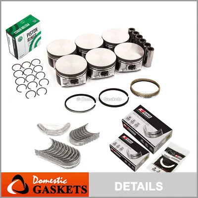 Anillos de rodamientos de pistones para Chrysler Dodge 98-10 2,7 L Intrepid Sebring DOHC Foto 1 de 4