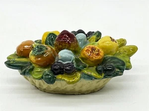 ThriftCHI ~ Keramik Keramik Obstkorb Dekoration Skulptur Herzstück - Bild 1 von 9