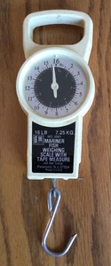 G96 Brand No. 2091 Mariner Fish 16 pound Weighing Scale With Tape Measure - Picture 1 of 5