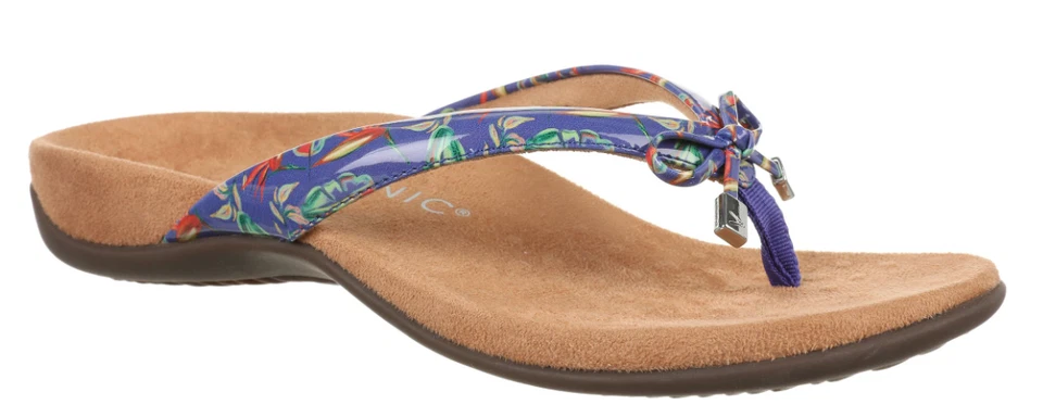 Vionic Bella Royal Blue Tropical Toe-Post Sandal Women's sizes US 5-12 NEW!!! - Image 1 of 1