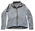 Nike Fleece Full Zip Therma-Fit Womens Gray Running Jacket  806983 Medium 