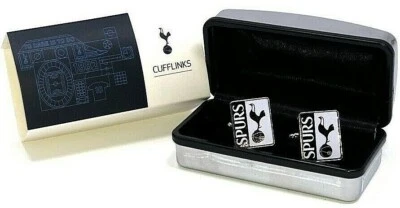 Tottenham Hotspur FC Herren Exklusive Farbe Metall Crest Manschettenknöpfe Spurs - Bild 1 von 3
