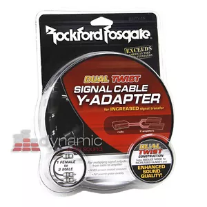 Adaptador Rockford Fosgate RFITY-1F Y 1 hembra a 2 macho con 6 conectores de corte nuevo - Imagen 1 de 2