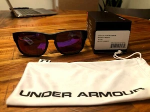 BRANDNEU! Under Armour UA Pulse Satin Carbon Infrarot verspiegelte Sonnenbrille 115 $ - Bild 1 von 4