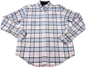 Cruel Girl Women's Western Long Sleeve Button Blue Pink Plaid Medium M - Picture 1 of 10