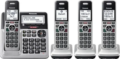 Panasonic KX-TG994 DECT 6.0 Bluetooth 4-Handset Phone Bundle - Image 1 of 4