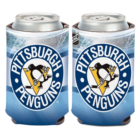 Pittsburgh Penguins 3rd Jersey Logo Can Cooler 12 oz. NHL Koozie Cover