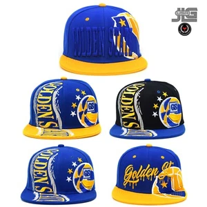 Golden State New Leader Hurricane GS Basketball Royal Gold Snapback Mütze Kappe - Bild 1 von 25