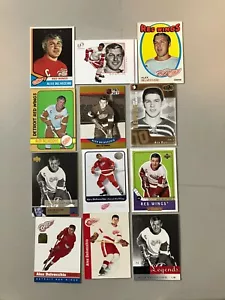 Alex Delvecchio (lote surtido de 12 cartas) Detroit Red Wings - Imagen 1 de 1