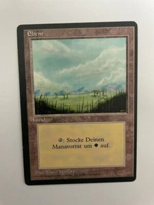 MTG MISPRINT ERROR MISCUT GERMAN BLACK BORDERED PLAINS FBB OFF CENTER LAND - Picture 1 of 6