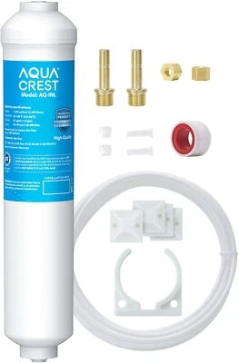 AQUA CREST Inline Water Filter for Refrigerator,Ice Maker,Under Sink System - Image 1 of 4
