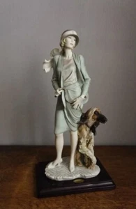 G Armani Figurine Teresa Statue Porcelain Light Green Outfit Afghan Hound 0451C - Picture 1 of 10