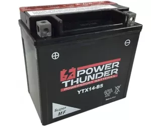 Bateria De Moto Ytx14-bs-CTX14-BS-GTX14-BS POWER THUNDER - Imagen 1 de 2