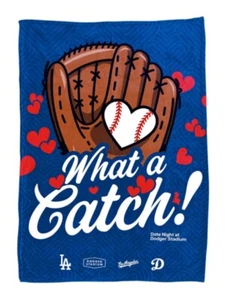 LA Dodgers Date Night What A Catch Blanket Special Edition - Picture 1 of 2