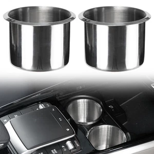 2X Stainless Steel Cup Drink Holders Mount For Car Truck Marine Boat Camper RV ❤ - Picture 1 of 7