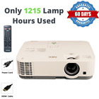 NEC ME331X 3LCD Projector 3300 ANSI HD 1080p HDMI LAN - 1215 OEM Lamp Hours Used