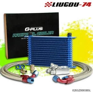 15 Row 10AN Universal Performance Alumium Engine Oil Cooler + Filter Adapter New - Picture 1 of 9