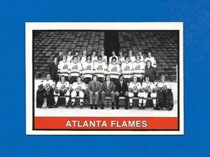 1974-75 OPC #377 ATLANTA FLAMES CHECKLIST UNMARKED TEAM PHOTO O PEE CHEE NHL - Picture 1 of 2