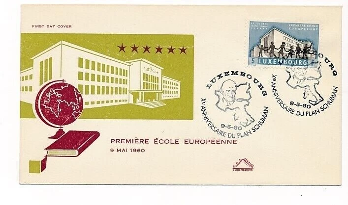 D95896 Buildings Architecture European School FDC Luxembourg - Image 1 of 1