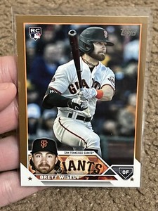 2023 Topps Update Gold Brett Wisely RC /2023 San Francisco Giants #US174
