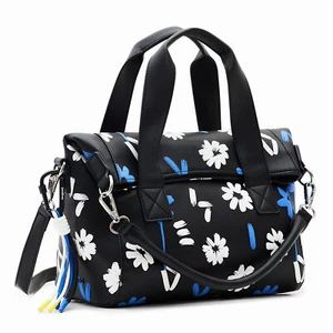 Desigual Margy Loverty 2.0 Black Floral Bag Handbag Shoulder Bag 23SAXP812000U - Picture 1 of 6