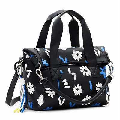 Bolso de hombro Desigual Margy Loverty 2.0 negro floral 23SAXP812000U Foto 1 de 4
