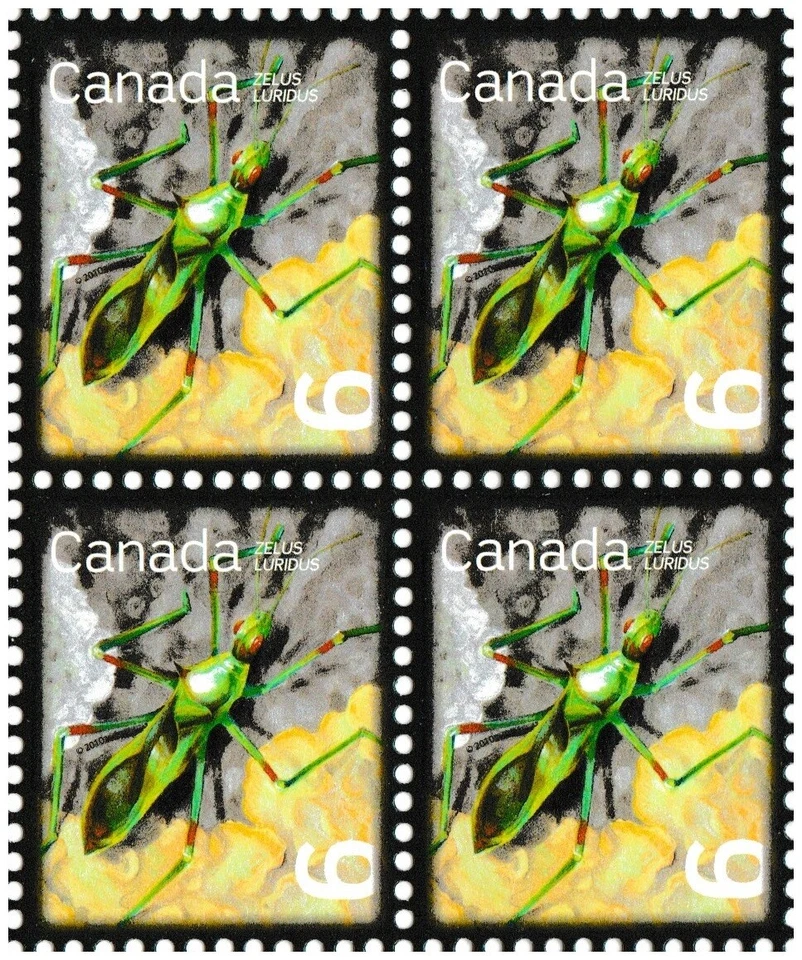 Canada 2407 Beneficial Insects Assassin Bug 6c block 4 MNH 2010 - Изображение 1 из 1